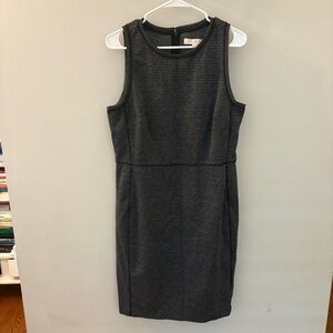 ✨ LOFT Sleeveless Black & White Textured Sheath Dress – Size 14 ✨